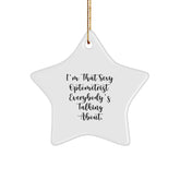 Funny Optometrist Gifts, Sexy Star Ornament, Christmas Memorable Presents from Friends, Gifts for Optometrist - Image 1